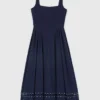 Vestido midi acampanado