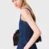 Vestido midi de denim Vestido midi de denim