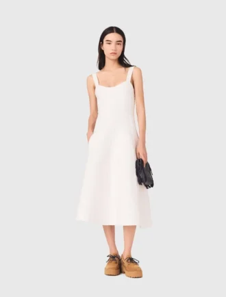 Vestido midi de punto