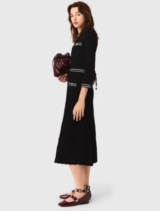 Vestido midi de punto