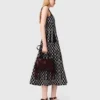 Vestido midi de punto jacquard Vestido midi de punto jacquard