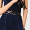 Vestido midi de terciopelo Vestido midi de terciopelo