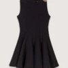 Vestido mini acampanado de tweed Vestido mini acampanado de tweed