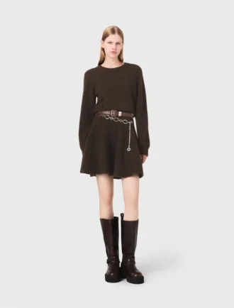 Vestido mini de mezcla de yak