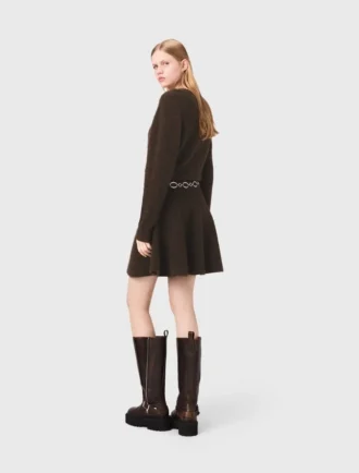 Vestido mini de mezcla de yak