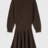 Vestido mini de mezcla de yak Vestido mini de mezcla de yak