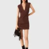 Vestido mini plisado Vestido mini plisado