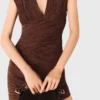 Vestido mini plisado Vestido mini plisado