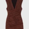 Vestido mini plisado Vestido mini plisado