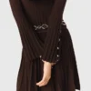 Vestido mini skater de cuello alto Vestido mini skater de cuello alto