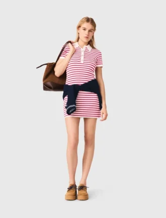 Vestido polo a rayas