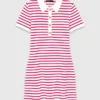 Vestido polo a rayas