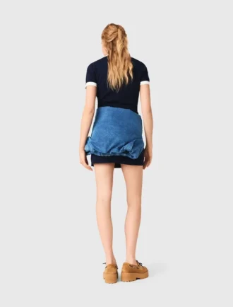 Vestido polo con ribetes en contraste