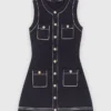 Vestido recto de punto cosido Vestido recto de punto cosido