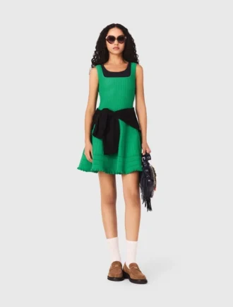 Vestido skater de punto