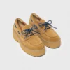 Zapatos náuticos con plataforma de ante